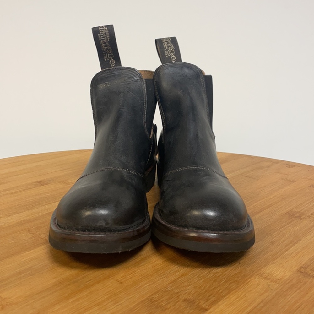 Ralph Lauren Hand Burnished Leather Chelsea Unisex Boots - Picture 4 of 14